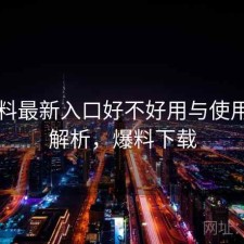 51爆料最新入口好不好用与使用技巧解析，爆料下载