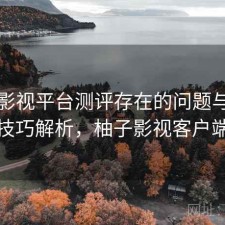 柚子影视平台测评存在的问题与使用技巧解析，柚子影视客户端