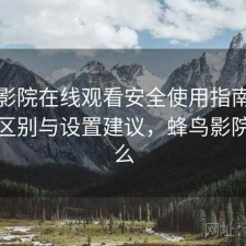 蜂鸟影院在线观看安全使用指南：有什么区别与设置建议，蜂鸟影院是什么