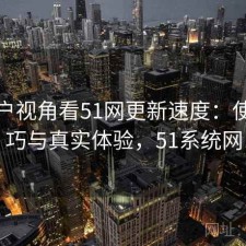 从用户视角看51网更新速度：使用技巧与真实体验，51系统网