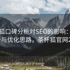 茶杯狐口碑分析对SEO的影响：实测分析与优化思路，茶杯狐官网2021
