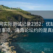 海角网实际测试记录2352：优缺点与注意事项，海角论坛约的是真的吗