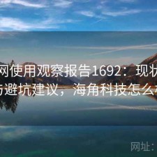 海角网使用观察报告1692：现状分析与避坑建议，海角科技怎么样