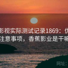 香蕉影视实际测试记录1869：优缺点与注意事项，香蕉影业是干嘛的