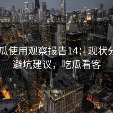 17吃瓜使用观察报告14：现状分析与避坑建议，吃瓜看客