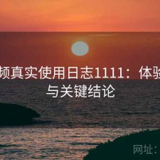91视频真实使用日志1111：体验变化与关键结论