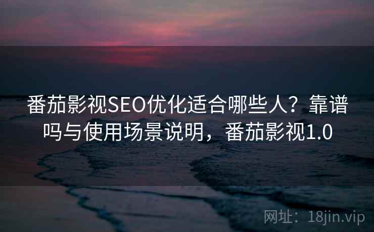 番茄影视SEO优化适合哪些人？靠谱吗与使用场景说明，番茄影视1.0  第1张