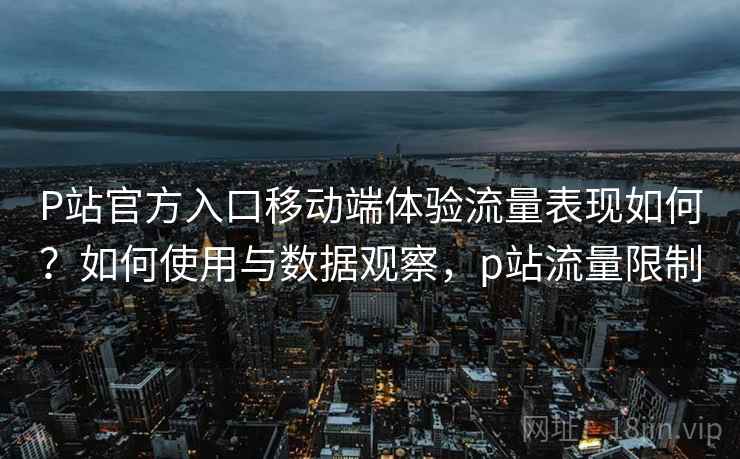 P站官方入口移动端体验流量表现如何?如何使用与数据观察,p站流量限制 第2张 P站官方入口移动端体验流量表现如何?如何使用与数据观察,p站流量限制 第2张