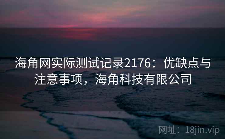 海角网实际测试记录2176：优缺点与注意事项，海角科技有限公司  第1张