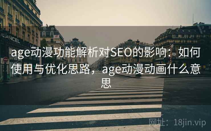 age动漫功能解析对SEO的影响：如何使用与优化思路，age动漫动画什么意思  第1张