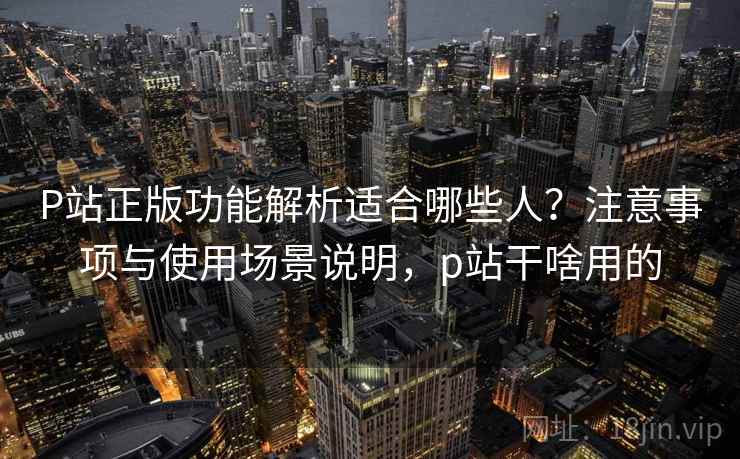 P站正版功能解析适合哪些人？注意事项与使用场景说明，p站干啥用的  第1张