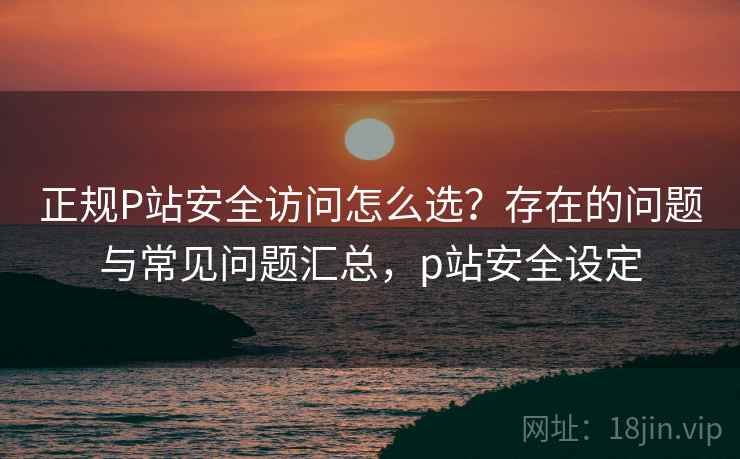 正规P站安全访问怎么选？存在的问题与常见问题汇总，p站安全设定  第2张