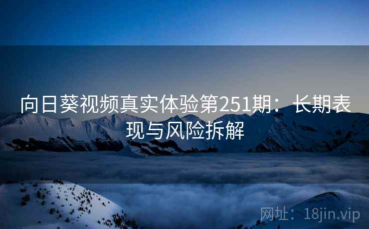 向日葵视频真实体验第251期：长期表现与风险拆解  第1张