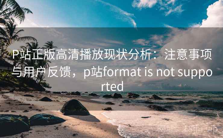 P站正版高清播放现状分析：注意事项与用户反馈，p站format is not supported  第2张