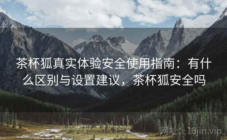 茶杯狐真实体验安全使用指南：有什么区别与设置建议，茶杯狐安全吗  第1张