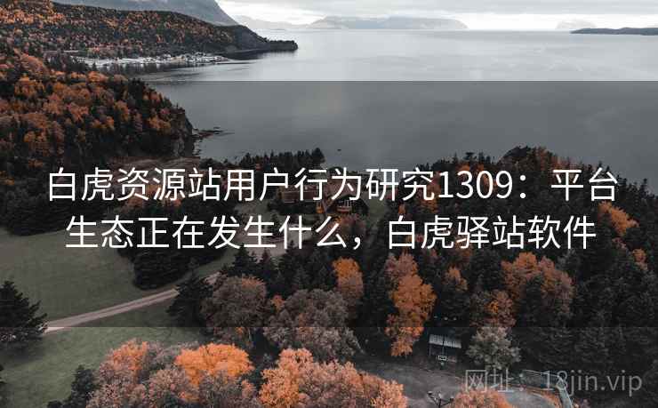 白虎资源站用户行为研究1309：平台生态正在发生什么，白虎驿站软件  第2张