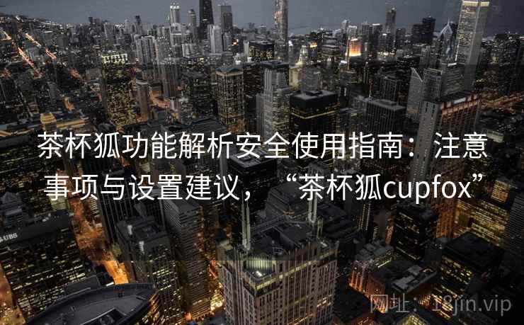 茶杯狐功能解析安全使用指南：注意事项与设置建议，“茶杯狐cupfox”  第1张