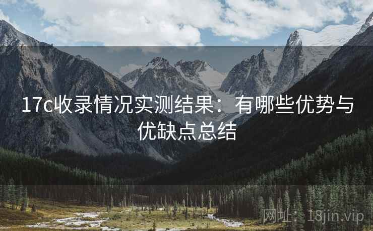 17c收录情况实测结果：有哪些优势与优缺点总结  第1张